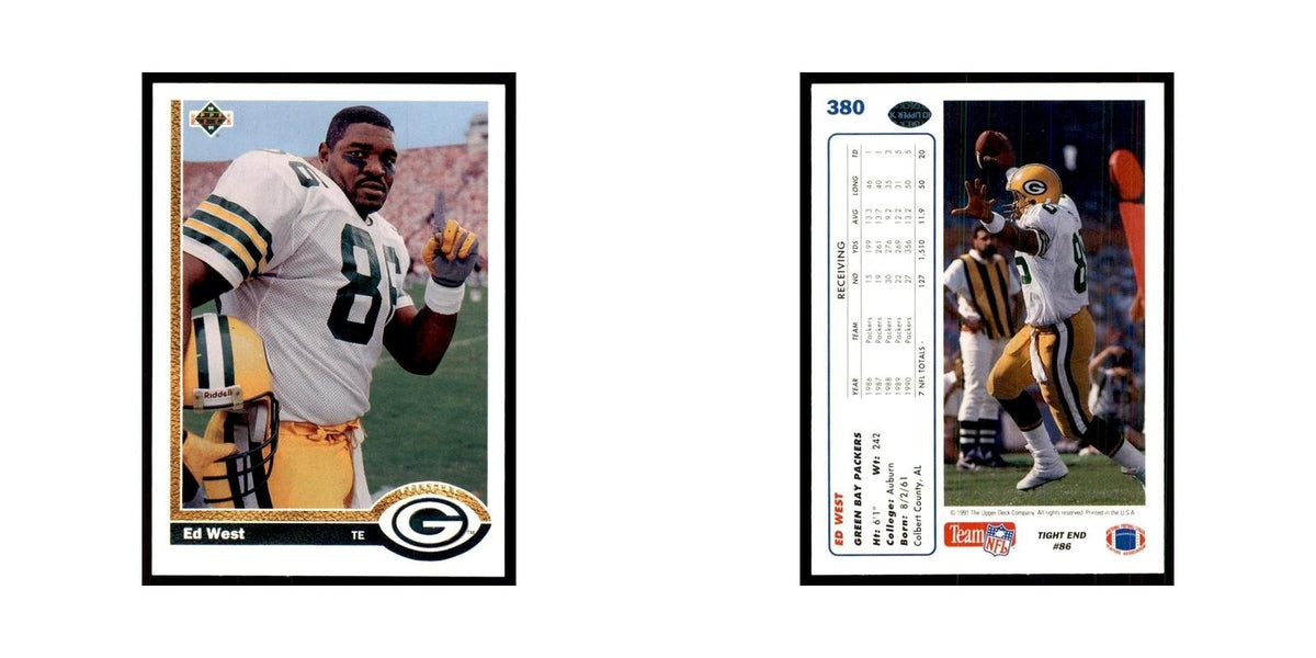1991 Upper Deck Ed West Packers #380