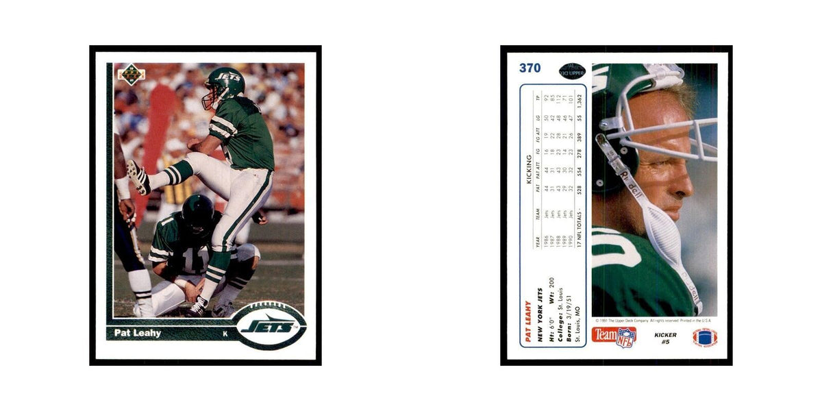 1991 Upper Deck Pat Leahy Jets #370