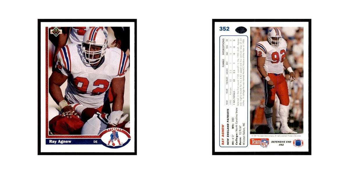 1991 Upper Deck Ray Agnew Patriots #352