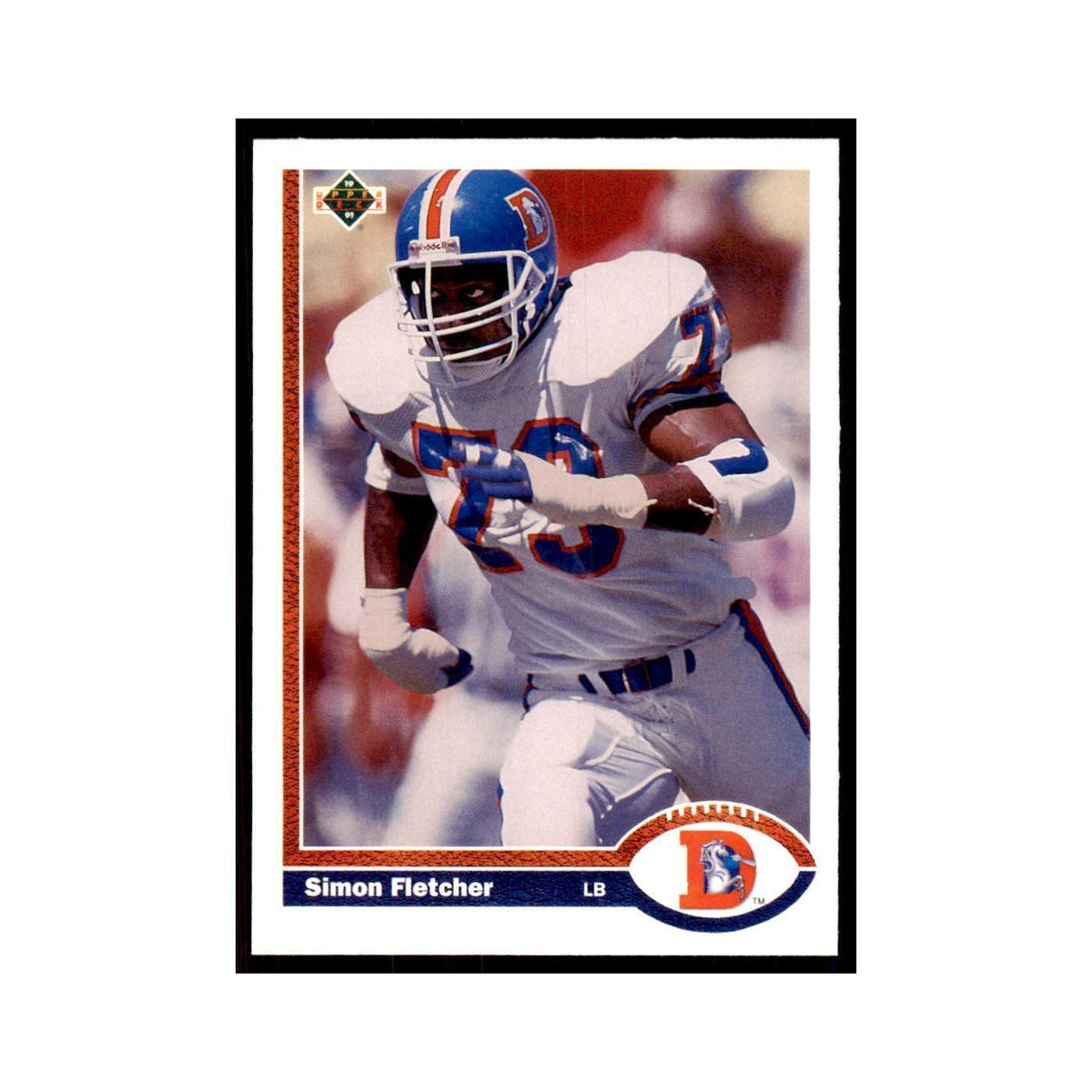 1991 Upper Deck Simon Fletcher Broncos #396