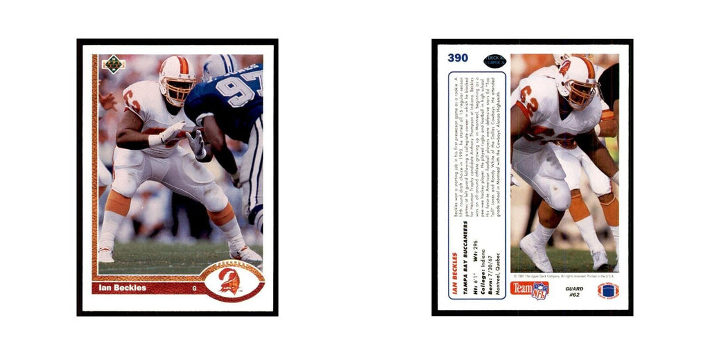 1991 Upper Deck Ian Beckles Buccaneers #390