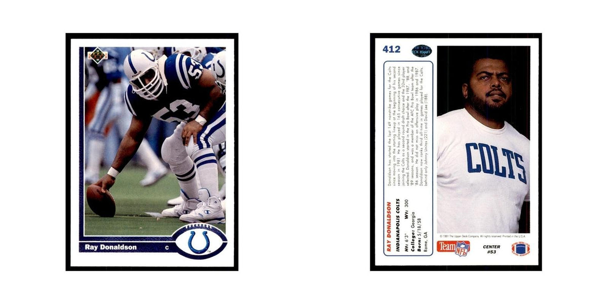 1991 Upper Deck Ray Donaldson Colts #412