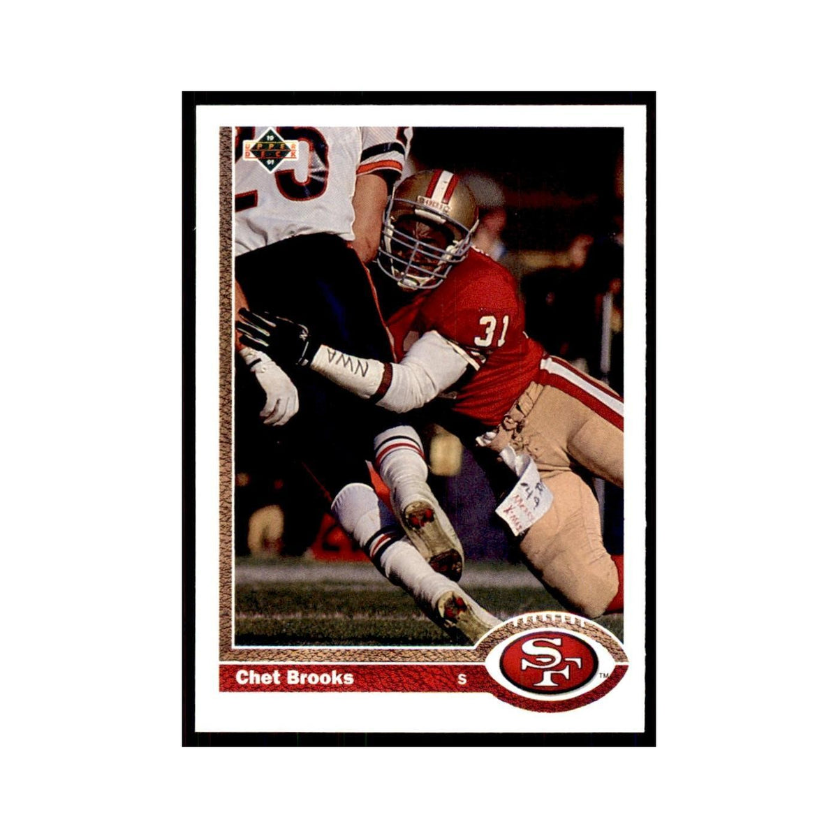 1991 Upper Deck Chet Brooks 49ers #492