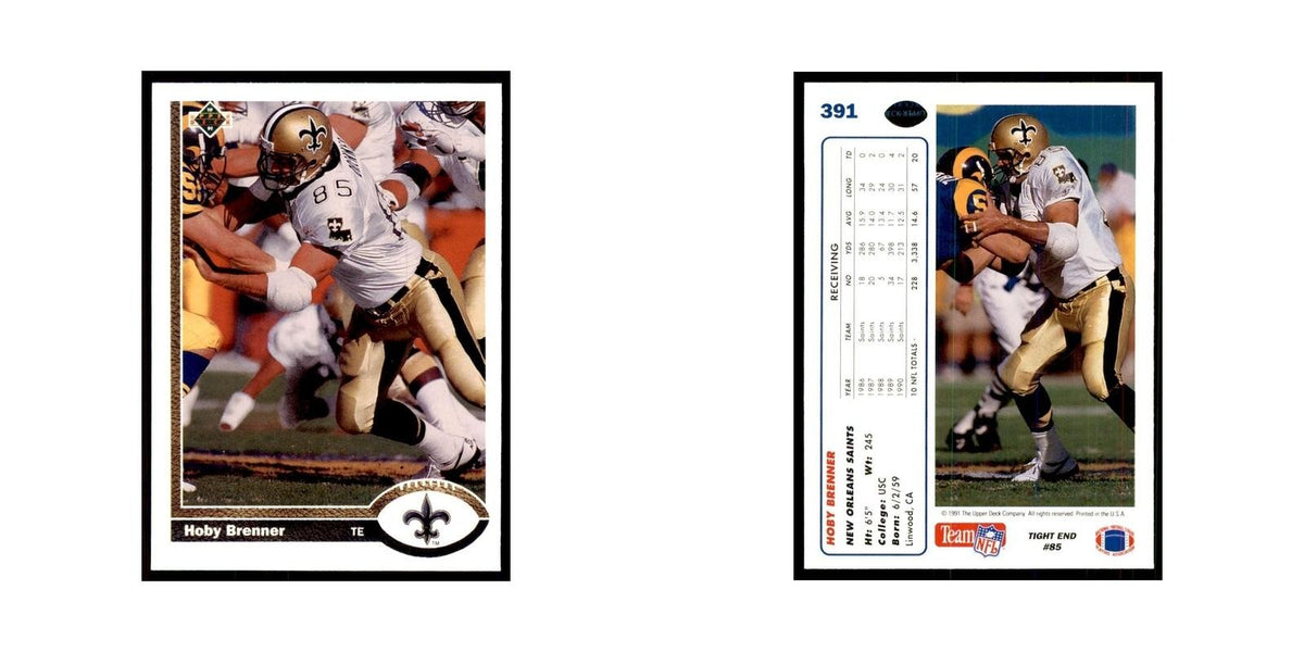 1991 Upper Deck Hoby Brenner Saints #391