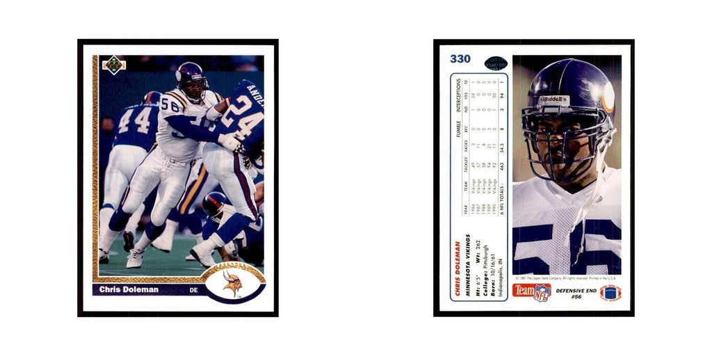 1991 Upper Deck Chris Doleman Vikings #330