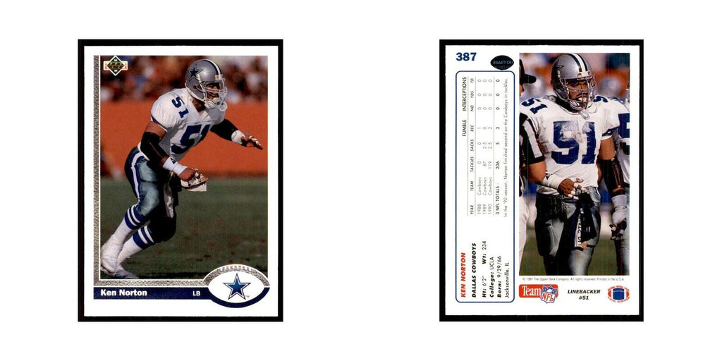1991 Upper Deck Ken Norton Cowboys #387