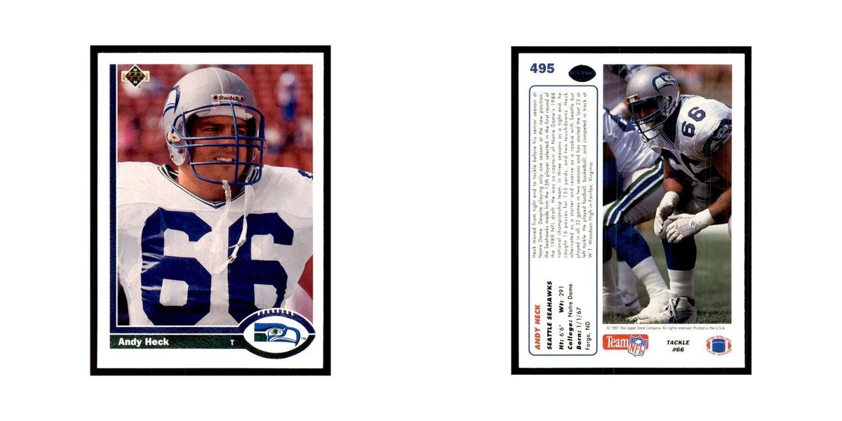 1991 Upper Deck Andy Heck Seahawks #495