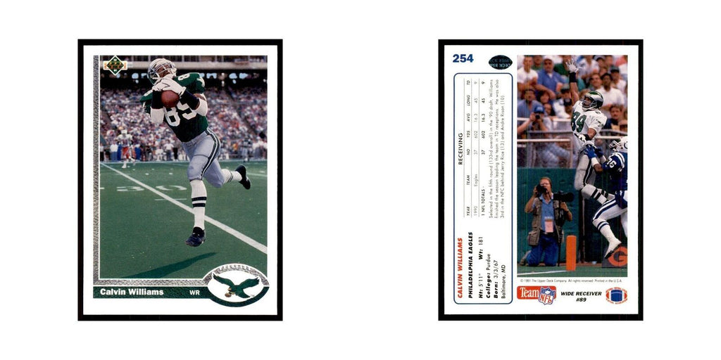 1991 Upper Deck Calvin Williams Eagles #254