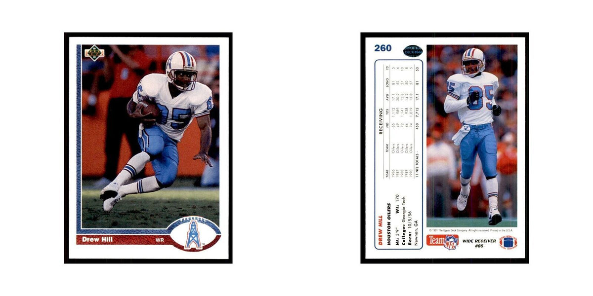 1991 Upper Deck Drew Hill Houston Oilers #260