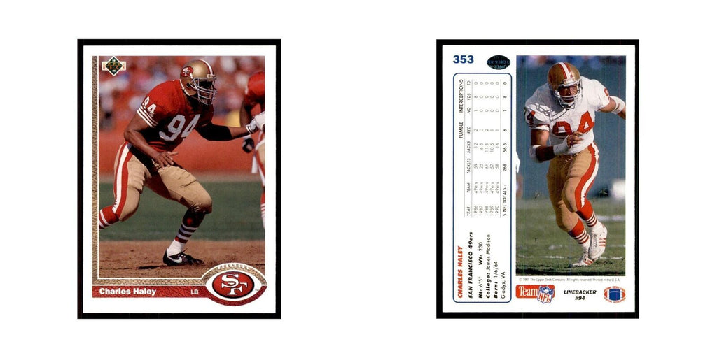 1991 Upper Deck Charles Haley 49ers #353