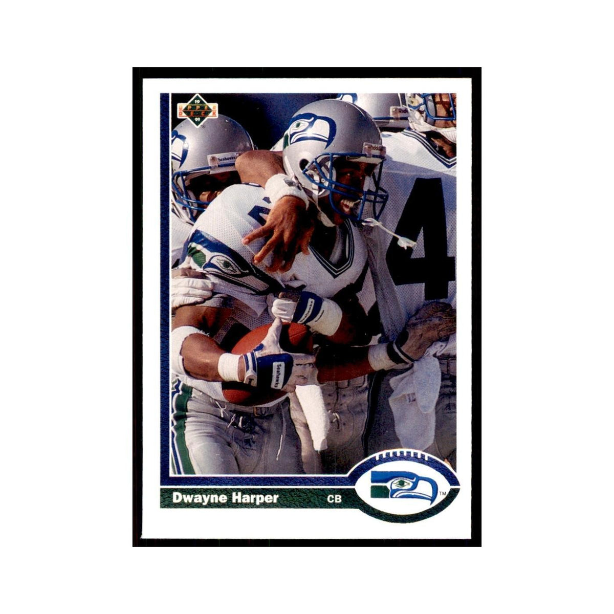 1991 Upper Deck Dwayne Harper RC Seahawks #493