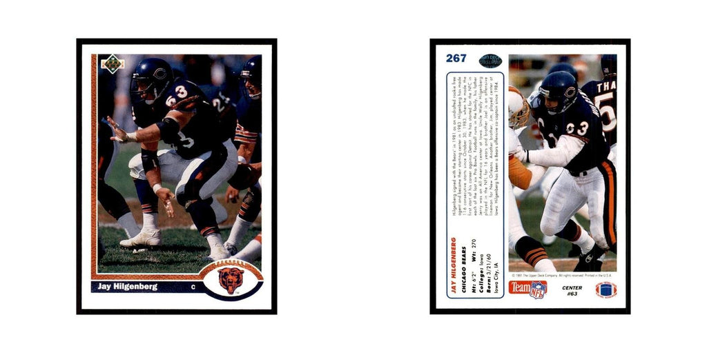 1991 Upper Deck Jay Hilgenberg Bears #267