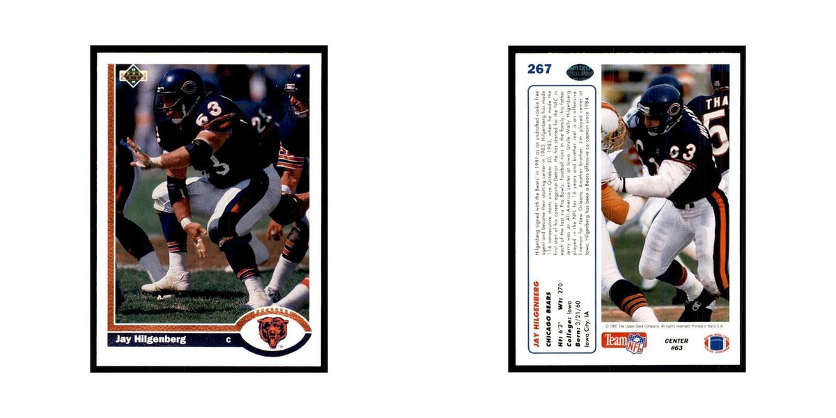 1991 Upper Deck Jay Hilgenberg Bears #267
