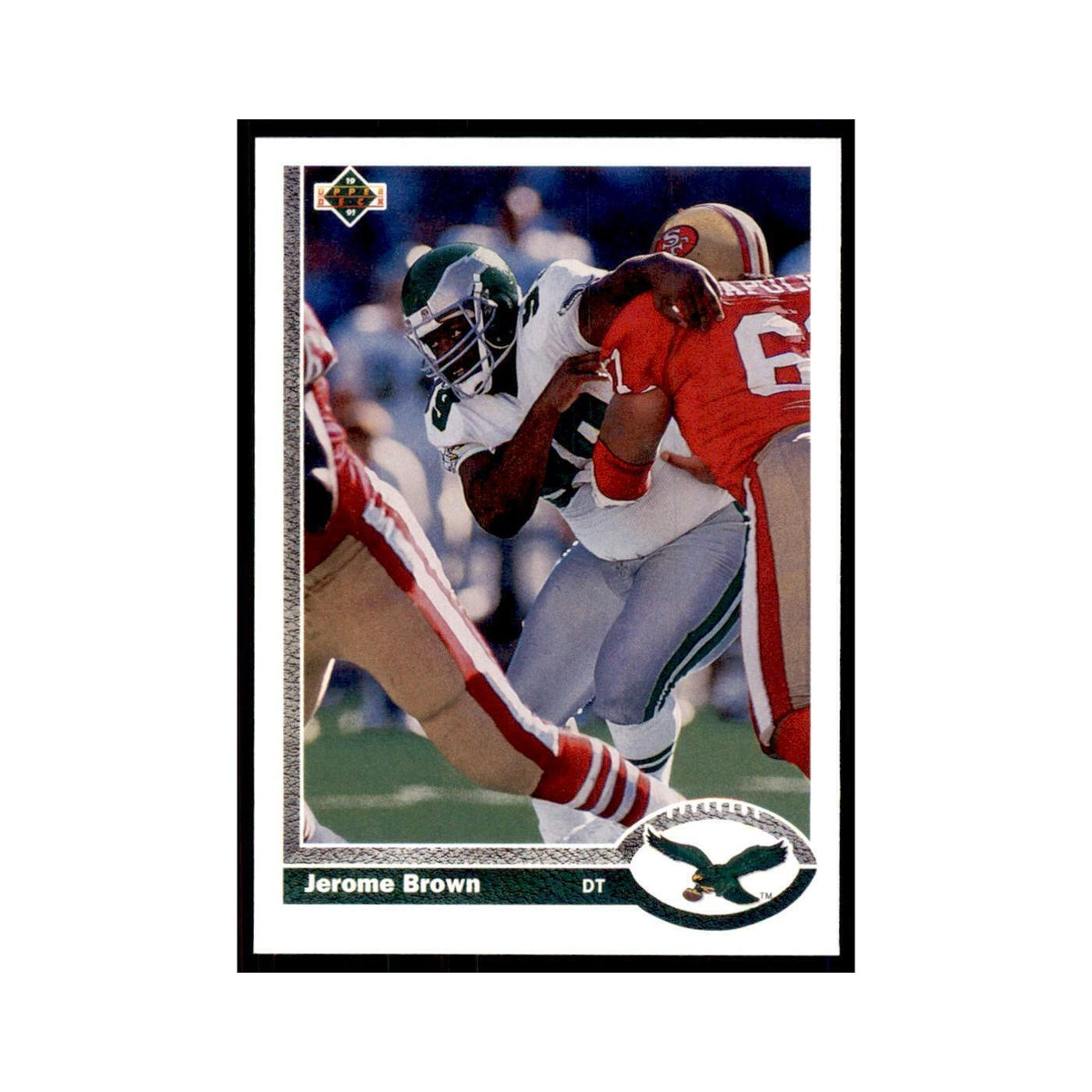1991 Upper Deck Jerome Brown Eagles #317