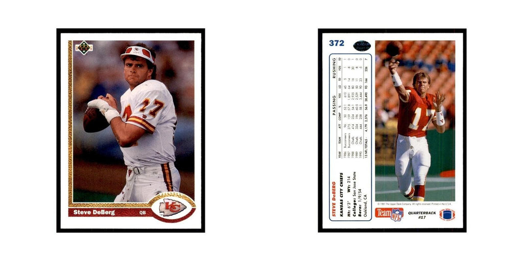 1991 Upper Deck Steve DeBerg Chiefs #372
