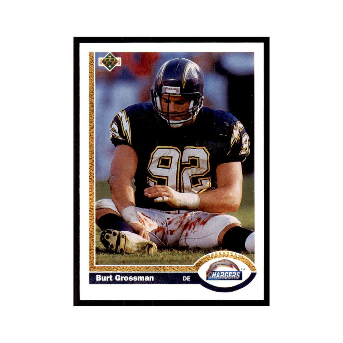 1991 Upper Deck Burt Grossman San Diego Chargers #108