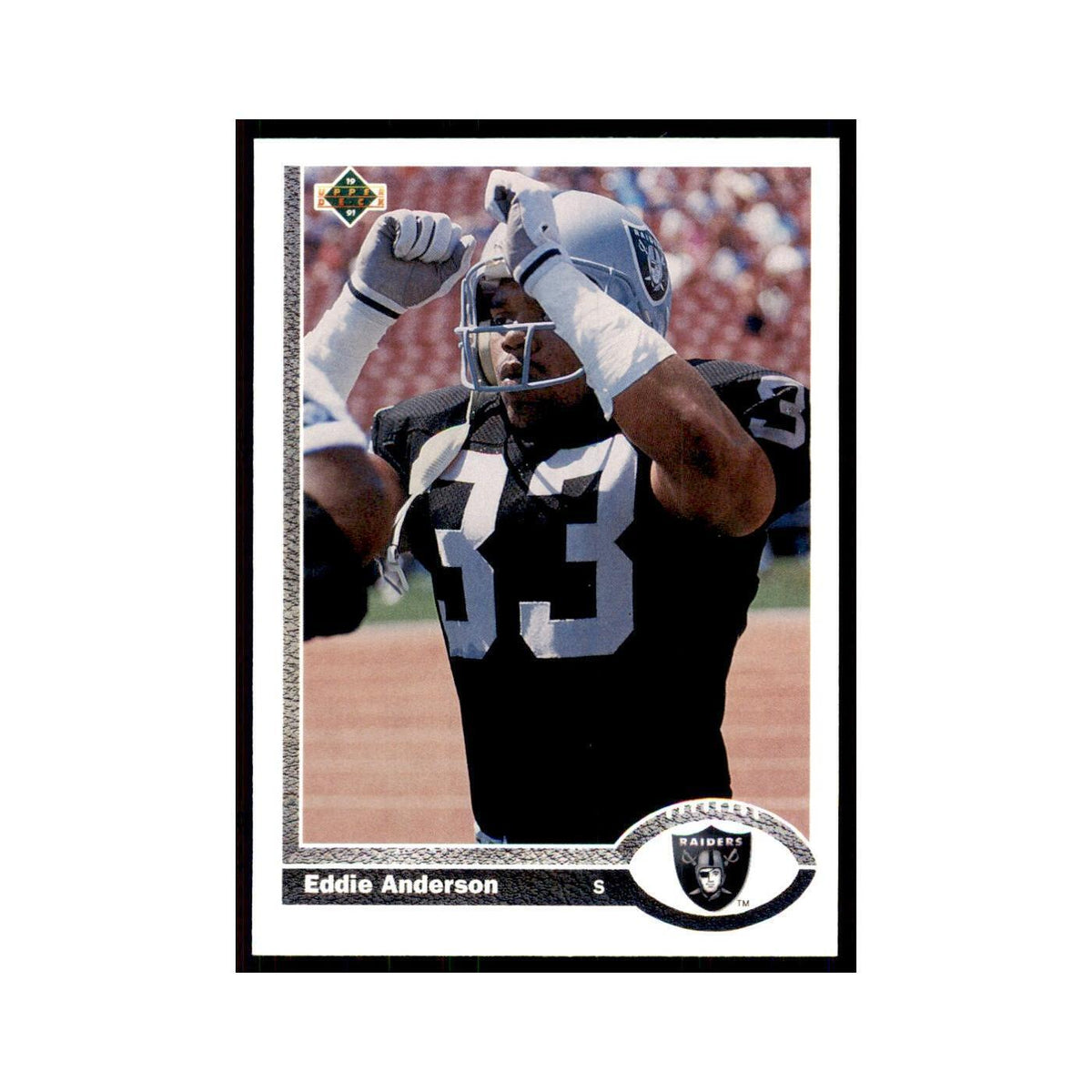 1991 Upper Deck Eddie Anderson Los Angeles Raiders #287