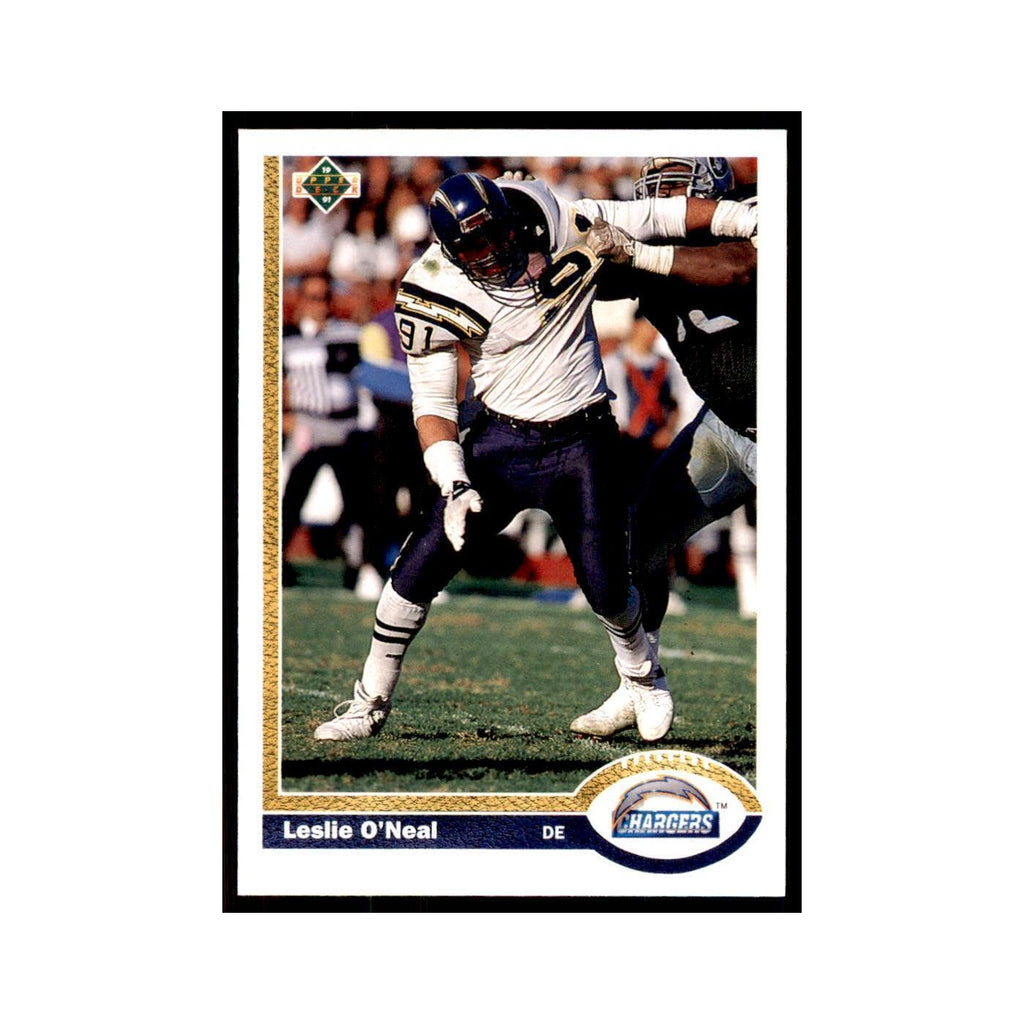 1991 Upper Deck Leslie O'Neal San Diego Chargers #168
