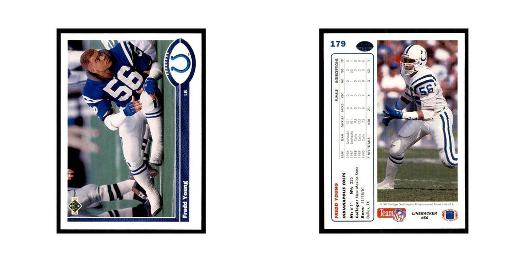 1991 Upper Deck Fredd Young Colts #179
