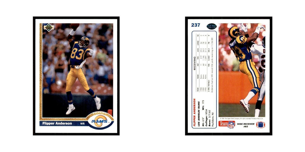 1991 Upper Deck Flipper Anderson Rams #237