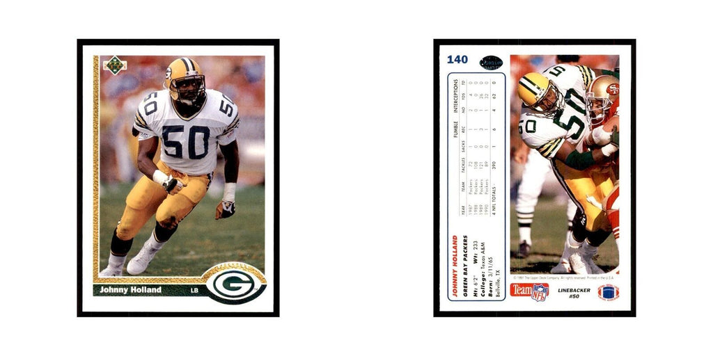 1991 Upper Deck Johnny Holland Packers #140
