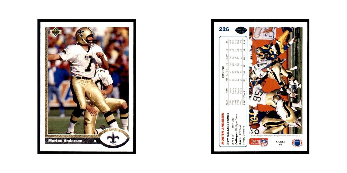 1991 Upper Deck Morten Andersen Saints #226