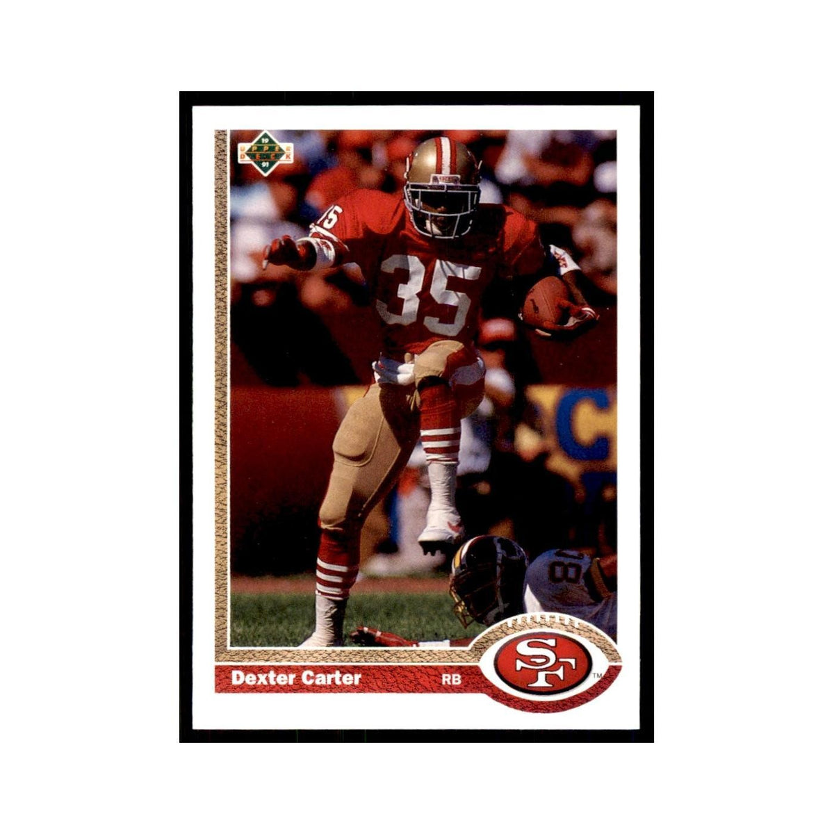 1991 Upper Deck Dexter Carter 49ers #125