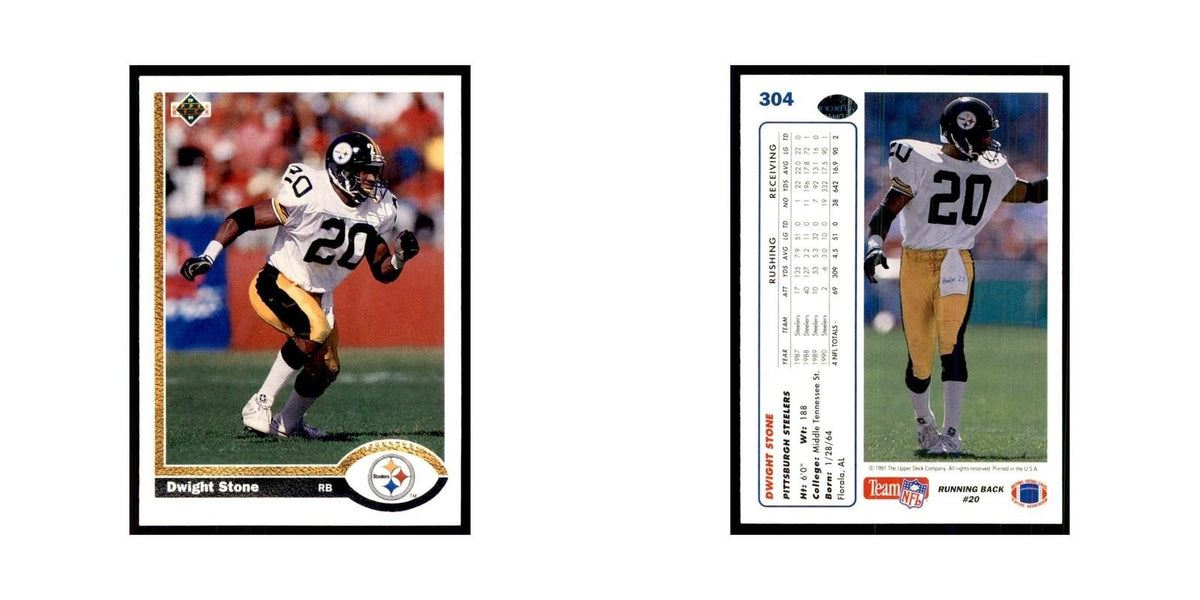 1991 Upper Deck Dwight Stone Steelers #304