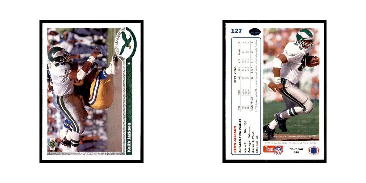 1991 Upper Deck Keith Jackson Eagles #127