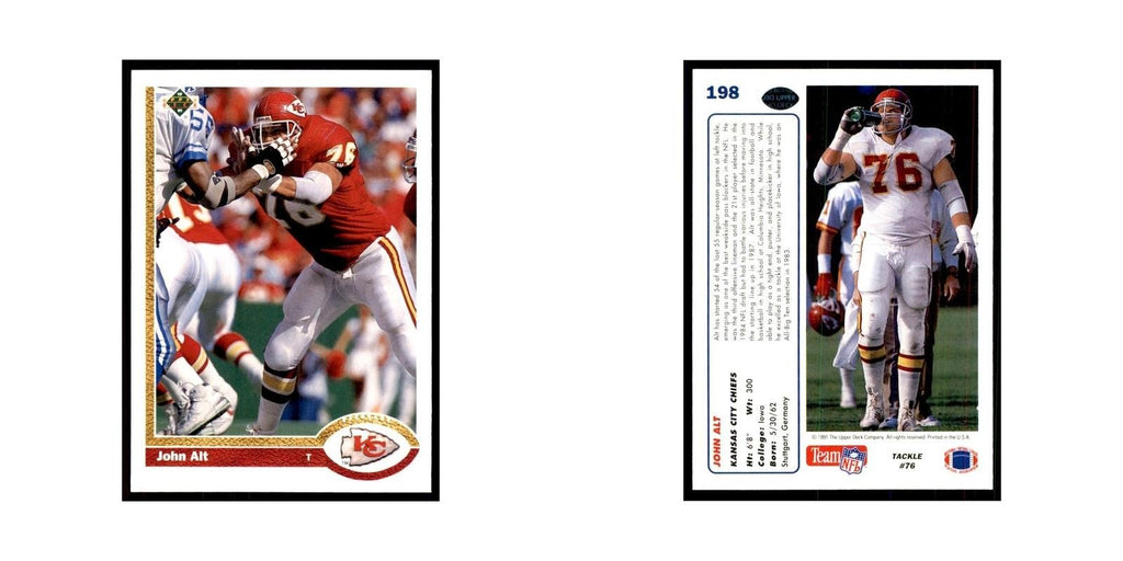 1991 Upper Deck John Alt Chiefs #198