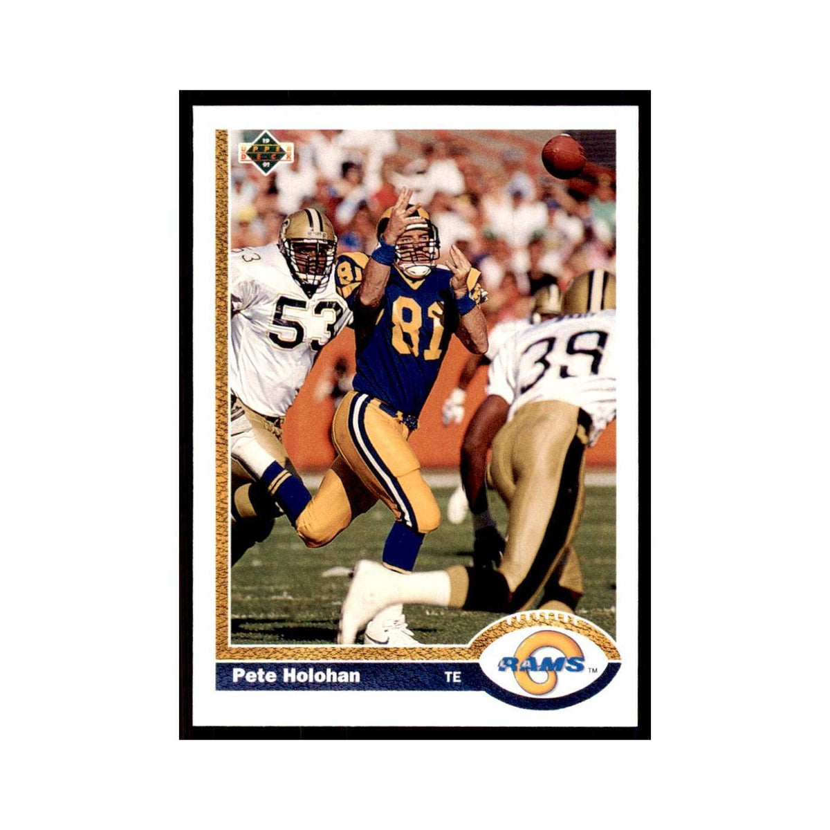 1991 Upper Deck Pete Holohan Rams #182