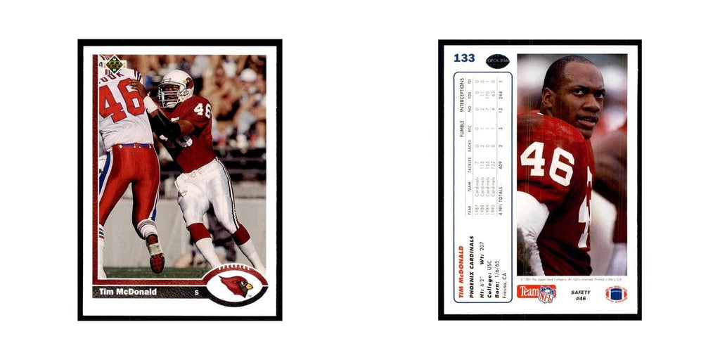 1991 Upper Deck Tim McDonald Phoenix Cardinals #133