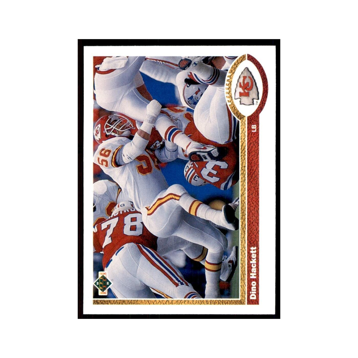 1991 Upper Deck Dino Hackett Chiefs #298