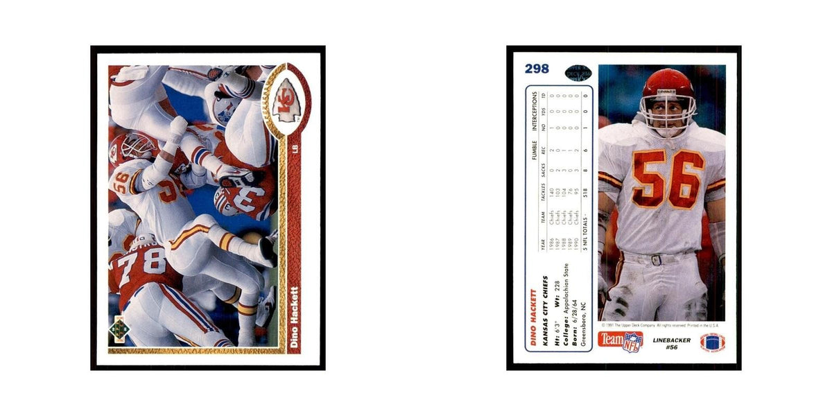 1991 Upper Deck Dino Hackett Chiefs #298