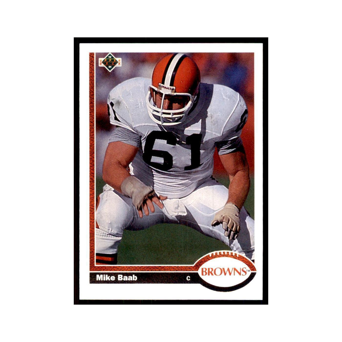 1991 Upper Deck Mike Baab Browns #306