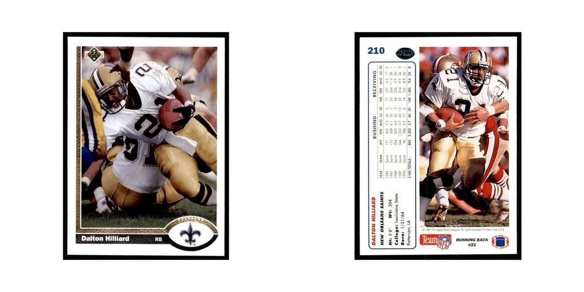 1991 Upper Deck Dalton Hilliard Saints #210