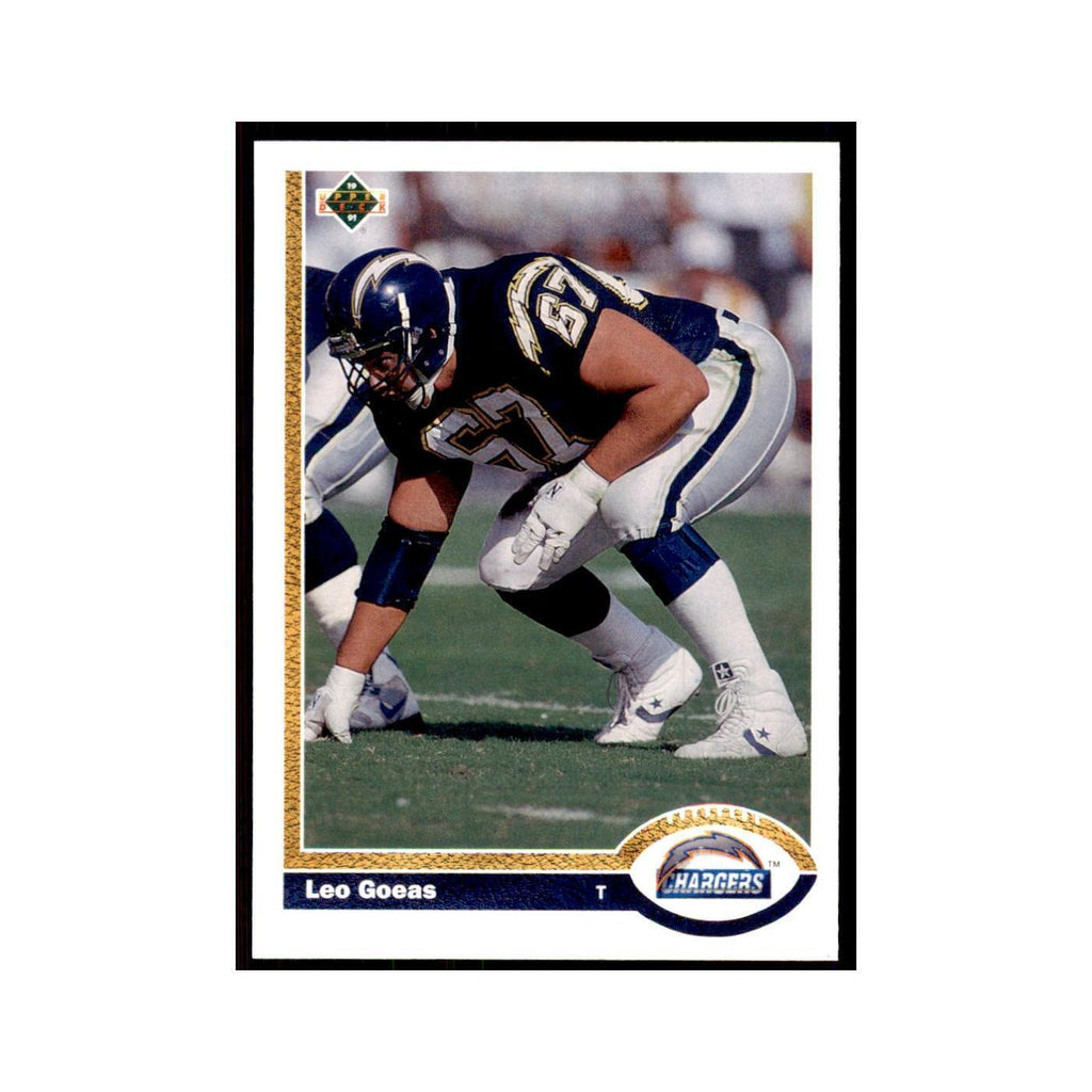 1991 Upper Deck Leo Goeas San Diego Chargers #216