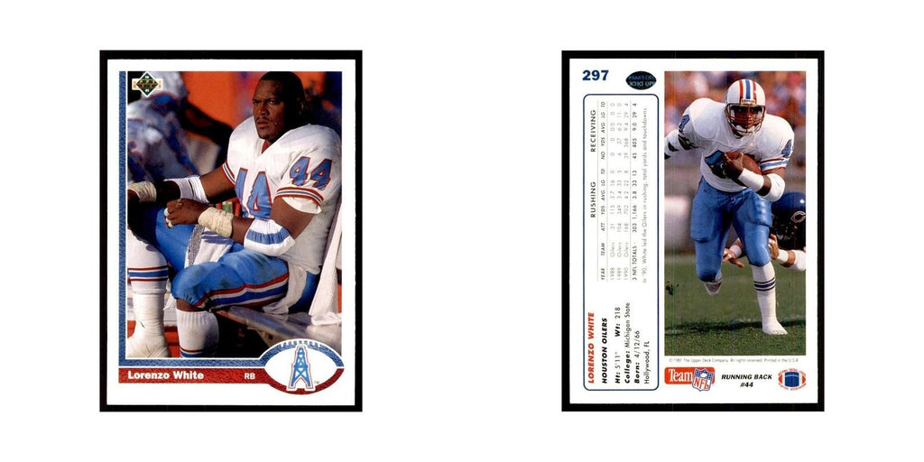 1991 Upper Deck Lorenzo White Houston Oilers #297