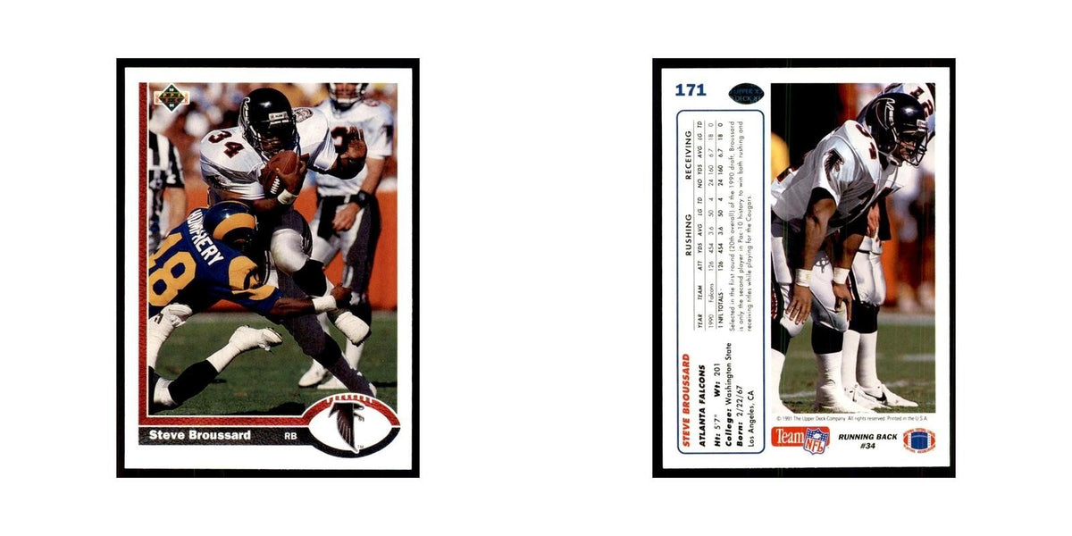 1991 Upper Deck Steve Broussard Falcons #171