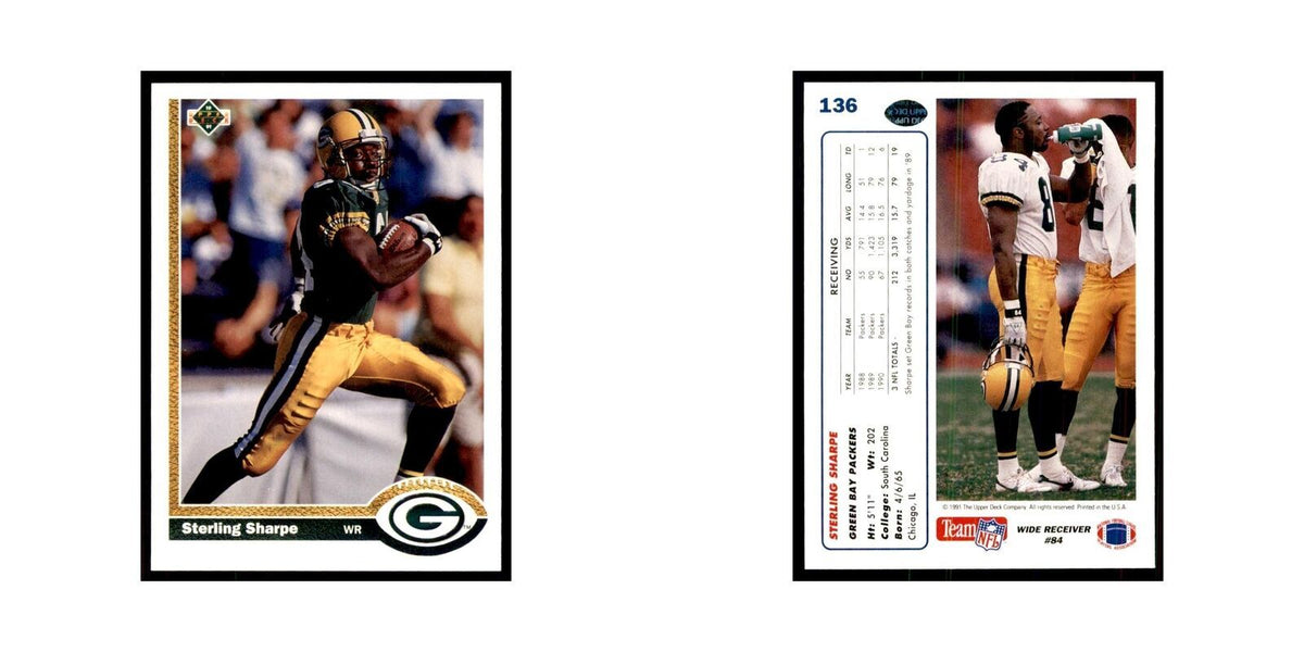 1991 Upper Deck Sterling Sharpe Packers #136