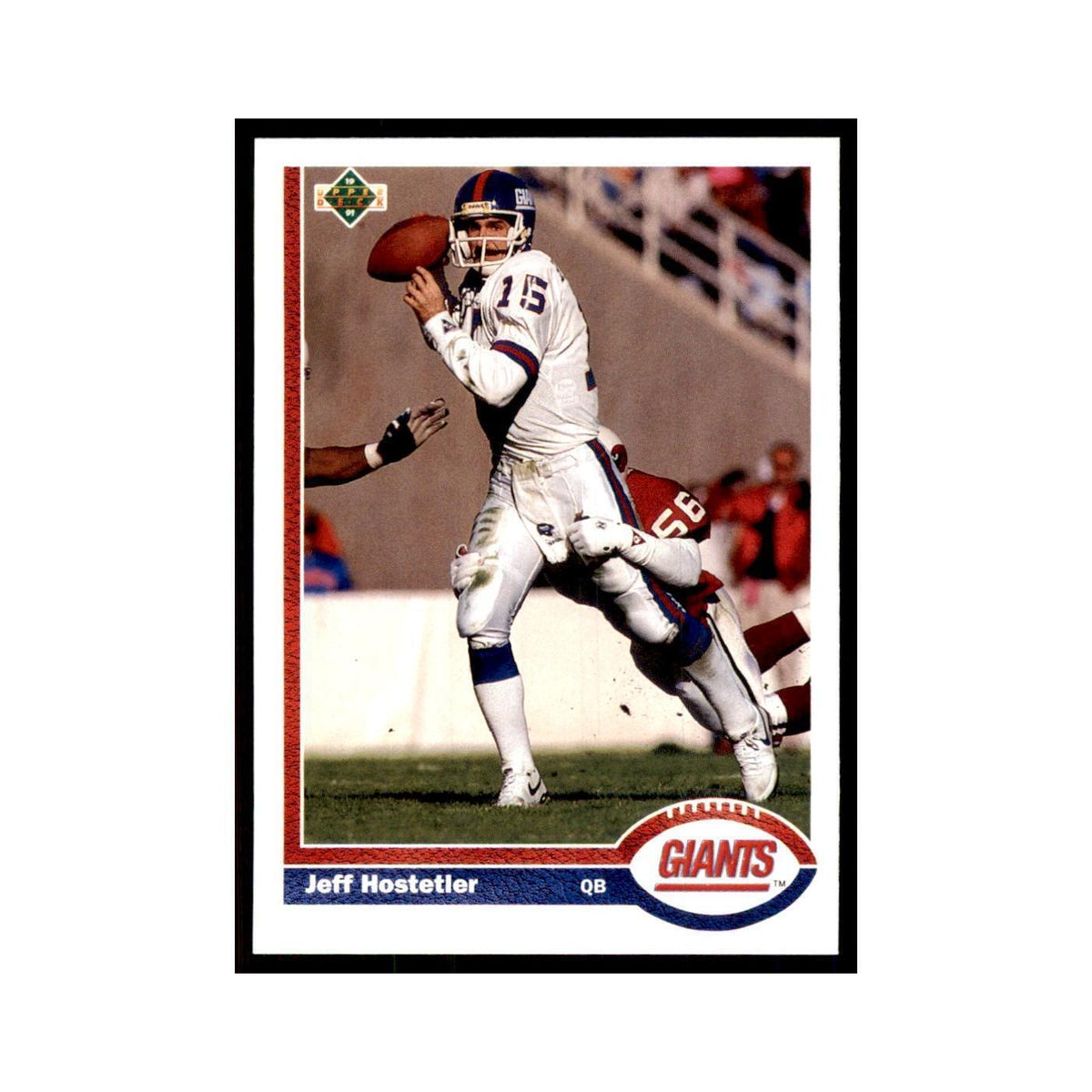 1991 Upper Deck Jeff Hostetler Giants #156
