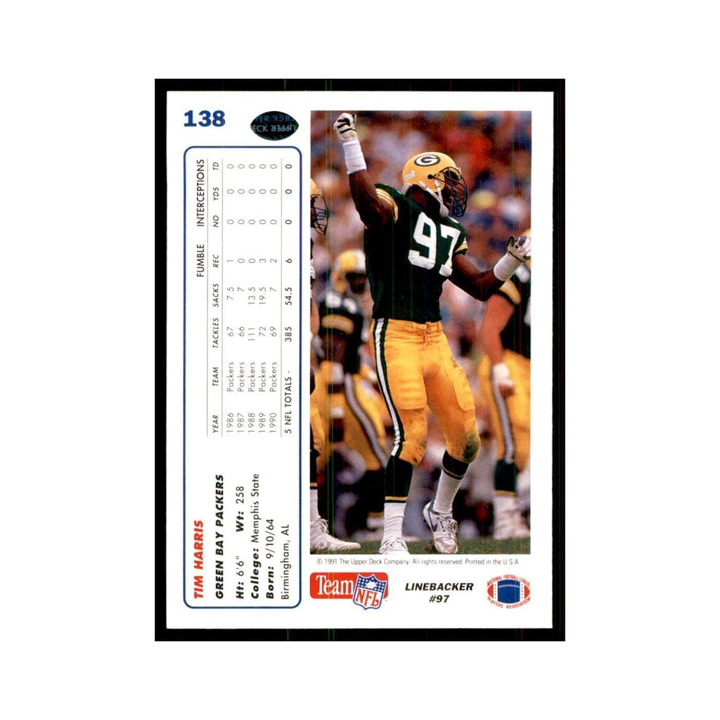 1991 Upper Deck Tim Harris Packers #138