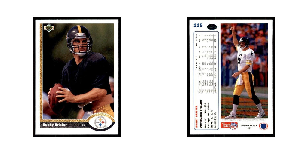 1991 Upper Deck Bubby Brister Steelers #115
