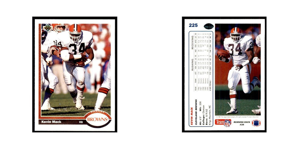1991 Upper Deck Kevin Mack Browns #225