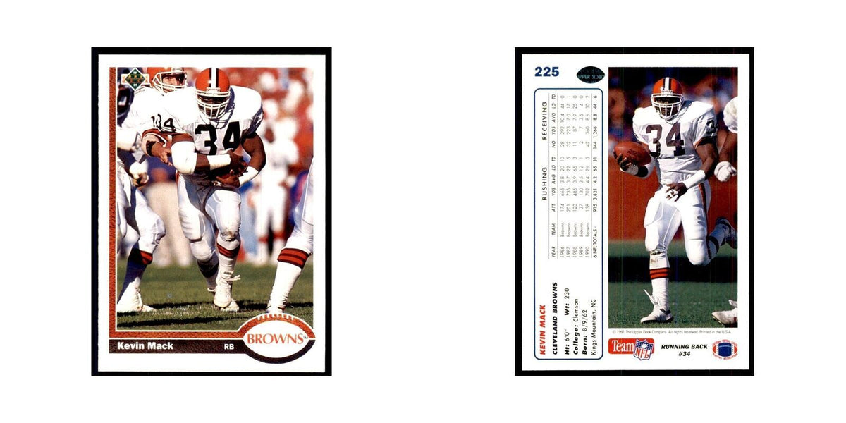 1991 Upper Deck Kevin Mack Browns #225