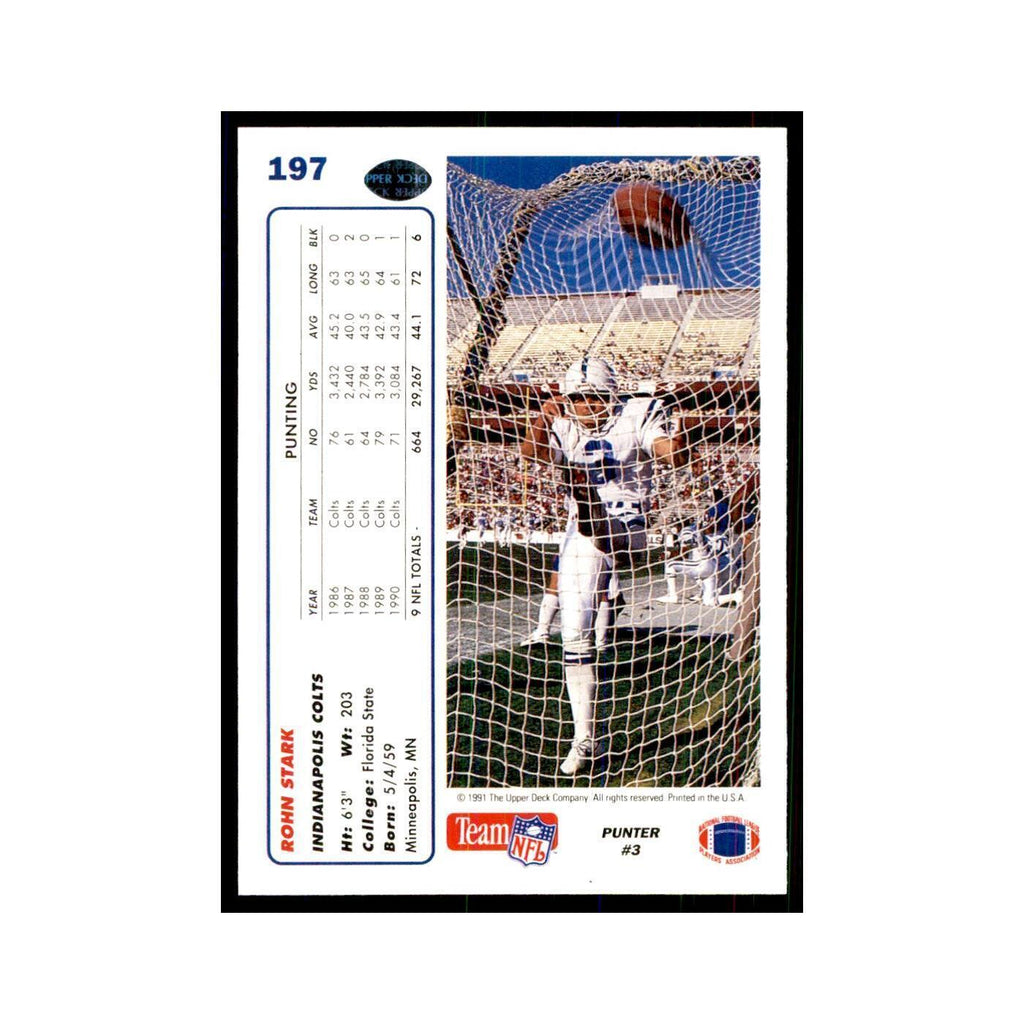 1991 Upper Deck Rohn Stark Colts #197