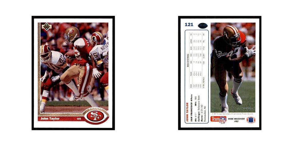 1991 Upper Deck John Taylor 49ers #121