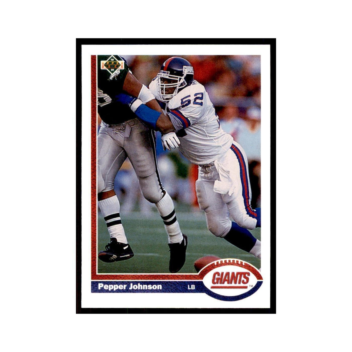 1991 Upper Deck Pepper Johnson Giants #183