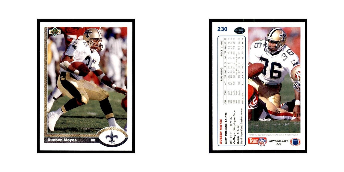 1991 Upper Deck Rueben Mayes Saints #230