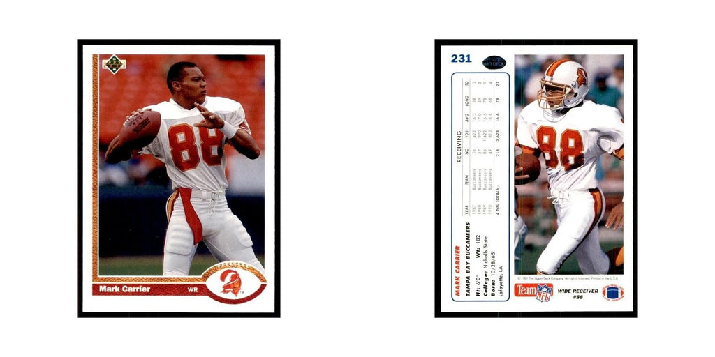 1991 Upper Deck Mark Carrier Buccaneers #231